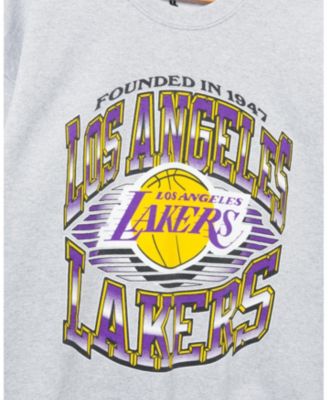 Unisex Lakers Chrome Lines Crew Fleece Sweatshirt