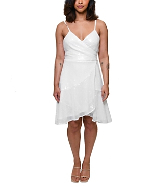 Shop Hutch Plus Size Zina Dress In White Sequin