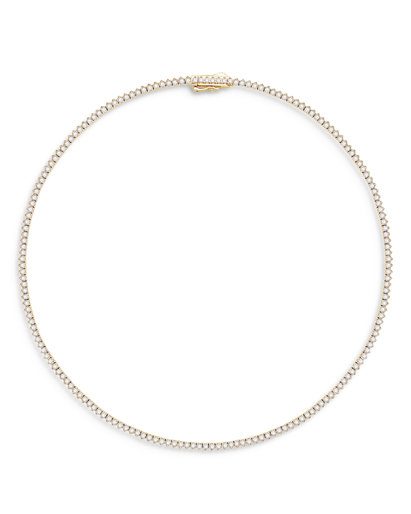 Bloomingdale's Fine Collection Certified Diamond Tennis Necklace in 14K Yellow Gold, 5.50 tcw