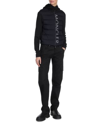 Padded Wool Puffer Cardigan