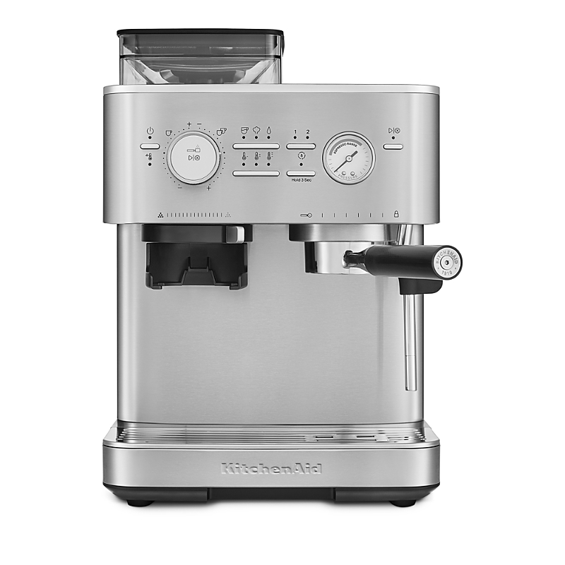Kitchenaid Semi Automatic Espresso Machine With Grinder In Silver