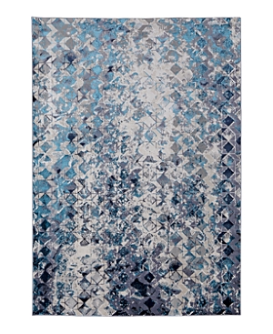 Shop Feizy Indio Ind39h0f Area Rug, 3'11 X 6' In Blue/ivory