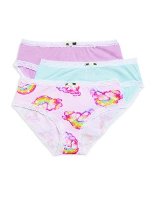 Esme Girls' Lace Trim Underwear, 3 Pack - Little Kid, Big Kid
