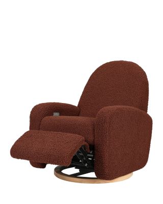 Nami Electronic Recliner and Swivel Glider Recliner in Teddy Loop with USB Port