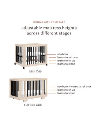 Yuzu 8 in 1 Convertible Crib with All Stages Conversion Kits