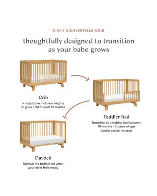Hudson 3-in-1 Convertible Crib