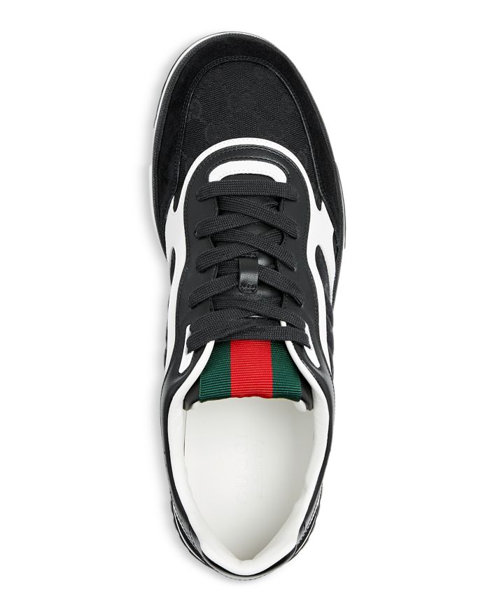 Men's Re-Web Low Top Canvas and Leather Sneakers