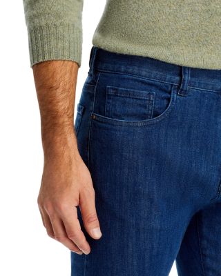 Stretch Denim Straight Fit Jeans