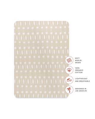All Stages Midi Crib Sheet in GOTS Certified Organic Muslin Cotton