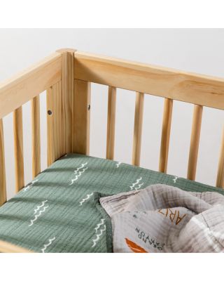 All Stages Midi Crib Sheet in GOTS Certified Organic Muslin Cotton