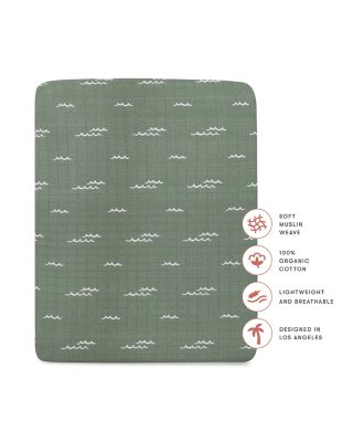 All Stages Midi Crib Sheet in GOTS Certified Organic Muslin Cotton