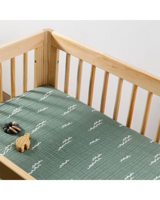 All Stages Midi Crib Sheet in GOTS Certified Organic Muslin Cotton