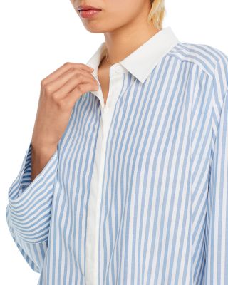 Contrast Trim Shirt Dress - Exclusive