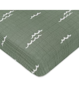 Mini Crib Sheet in GOTS Certified Organic Muslin Cotton
