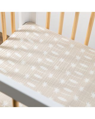 Mini Crib Sheet in GOTS Certified Organic Muslin Cotton