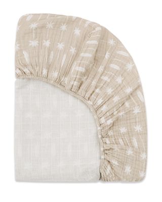 Crib Sheet in GOTS Certified Organic Muslin Cotton