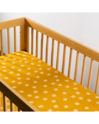 Crib Sheet in GOTS Certified Organic Muslin Cotton