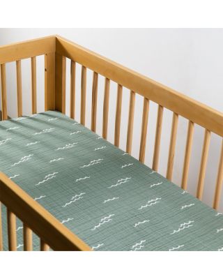 Crib Sheet in GOTS Certified Organic Muslin Cotton