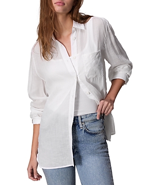 Shop Rag & Bone Maxine Linen Shirt In White