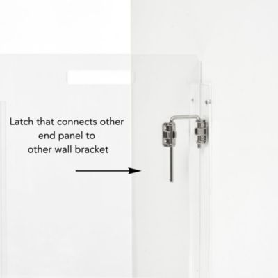 Wall Mounted Clear Pet Gate Zig Zag , 4 Panel