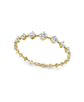  Infinity Linked Lab-Grown Diamond Tennis Bracelet in in 14K Yellow Gold, 6.60ctw Round Brilliant Lab Grown Diamonds, 6.5"