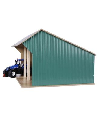  1/32 Large Farm Machinery 3-Bay Shed with High Roof - Ages 11+