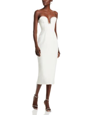 MILLY - Emelia Plunging Neck Dress