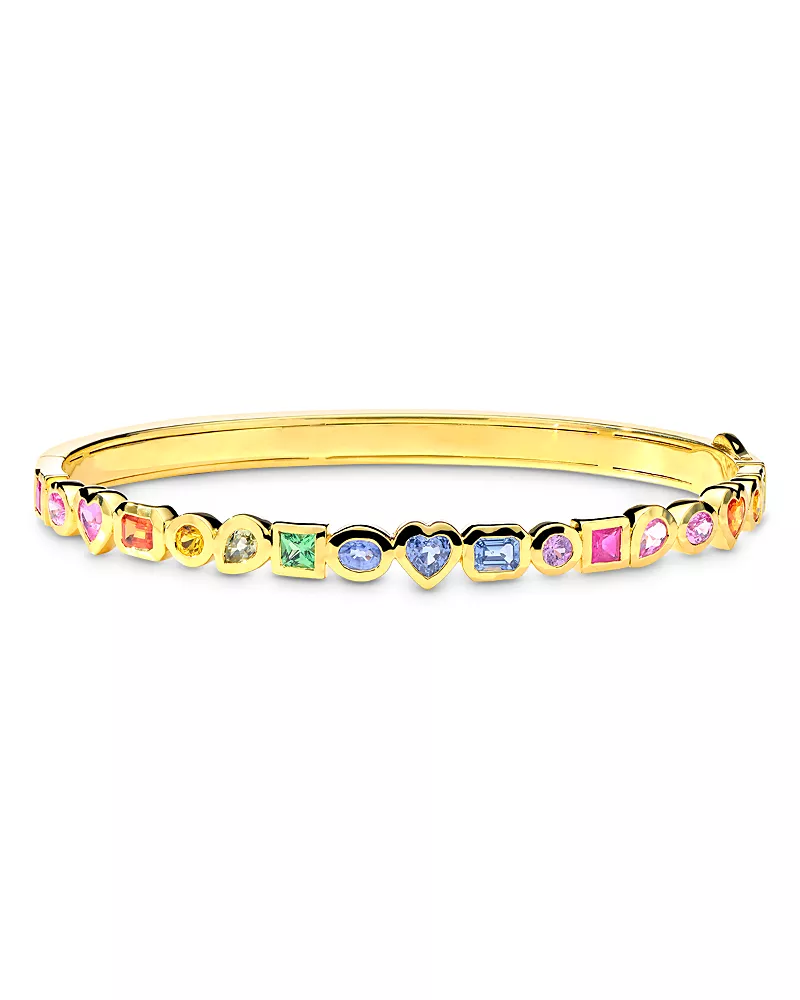 Ippolita 18K Rock Candy Mini Caramella Fancy Shape Hinged Bangle Bracelet - Exclusive