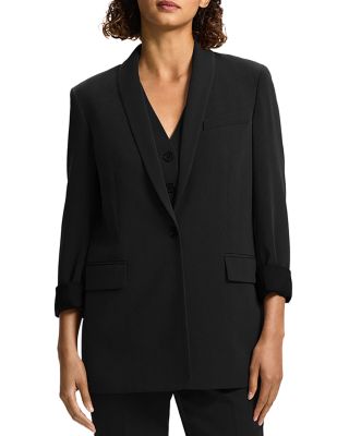 Theory - Shawl Collar Rolled Sleeve Blazer