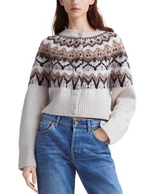 Altuzarra - Barnum Crewneck Fair Isle Cardigan Sweater