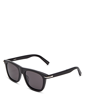 Shop Dior Square Sunglasses, 53mm In Black/gray Solid