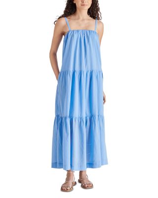 knee length dresses for ladies Adalina Floral Maxi Dress, Bristol Blue