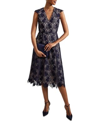 Hannah Lace Midi Dress