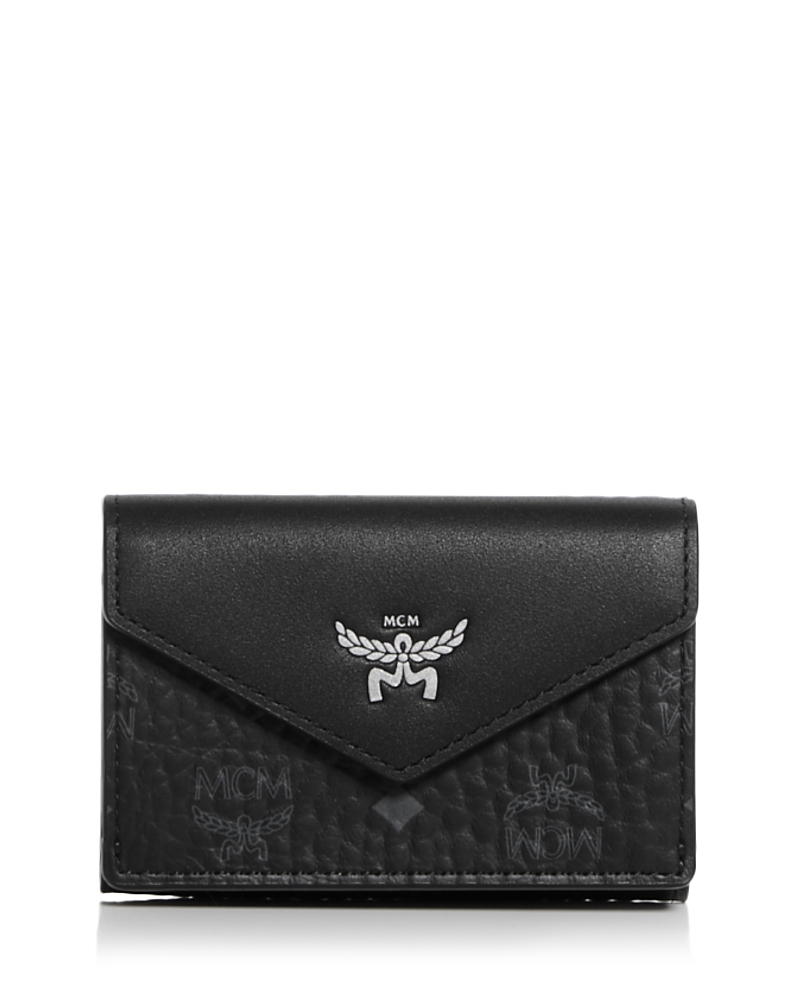 Mcm Aren Visetos Trifold Wallet