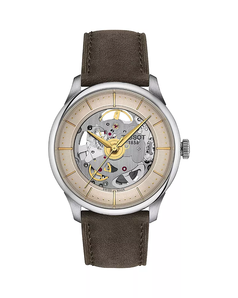 Tissot Chemin des Tourelles Powermatic 80 Squelette Watch, 39mm