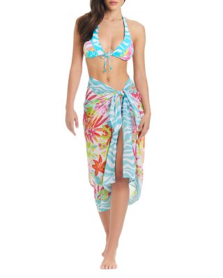 Bleu Rod Beattie - Printed Pareo Swim Cover Up