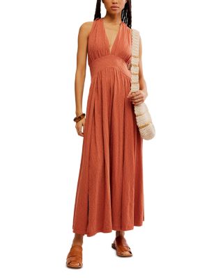 fitted lace wedding dress Free People, Women's, Via Midi, Brown Combo Everly(2005), L at Amazon  Women's Clothing store main image 0