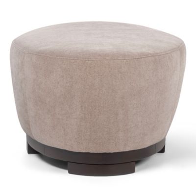 Hollister Oval Fabric Ottoman
