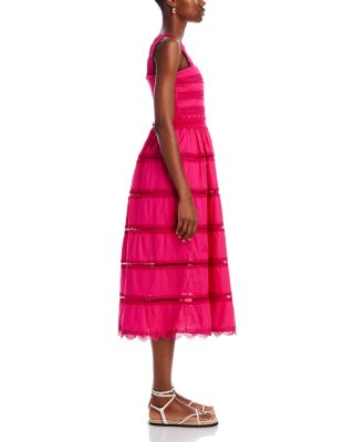 Kate Lace Trim Midi Dress - Exclusive