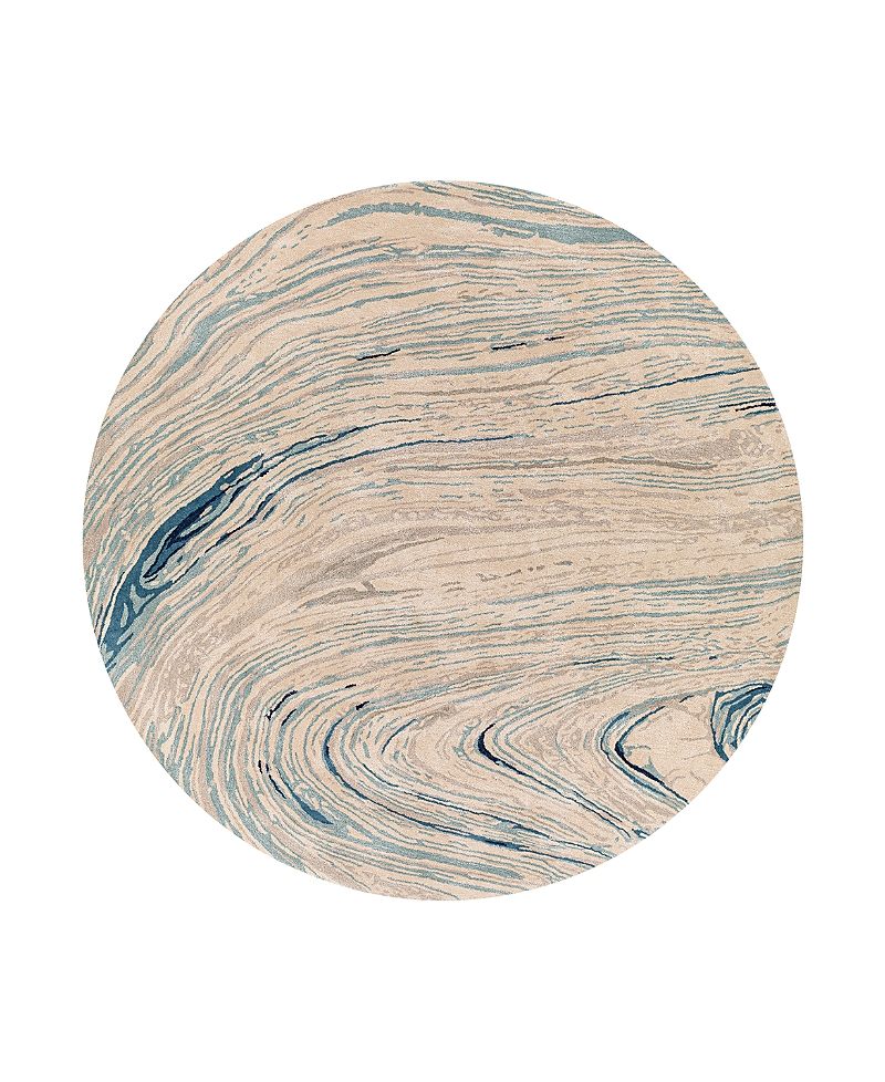 Surya Kavita 23252 Round Area Rug, 8' X 8' In Taupe