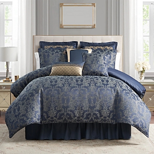 Waterford Brennigan 6-piece Comforter Set, Queen In Navy