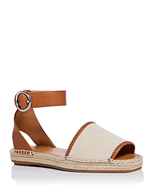 Rag & Bone Anteros Cotton Peep-toe Espadrilles In Natural