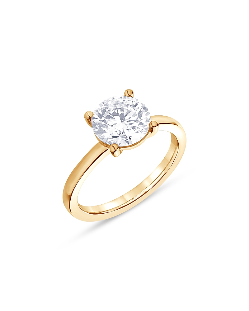 Bloomingdale's Fine Collection Certified Lab Grown Diamond Engagement Ring in 18K Yellow Gold, 3.0 tcw