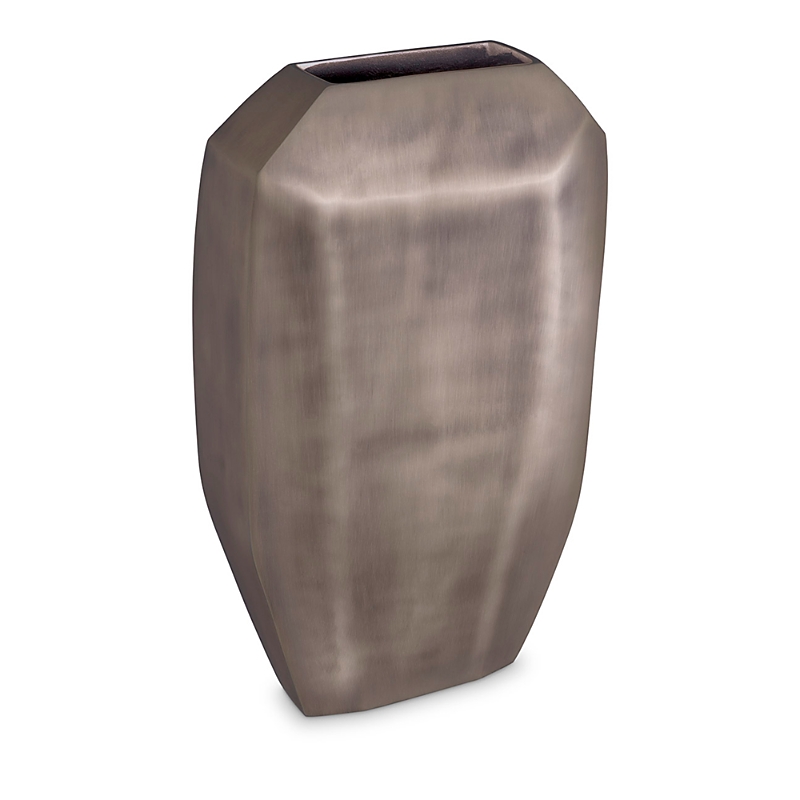 Eichholtz Linos Vase, Large In Nickel