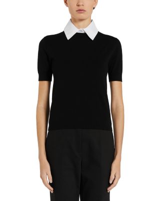 Marella Baba Removable Collar Sweater Top