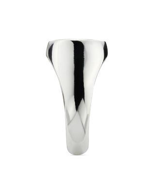 Sterling Silver Trademark Black Enamel Ring