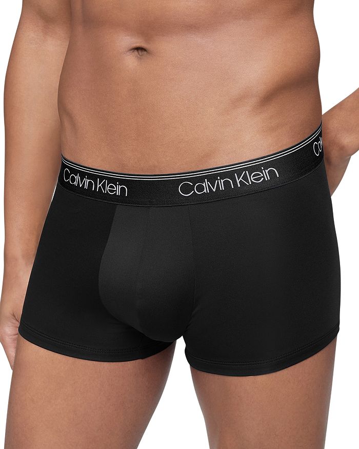 Calvin Klein Micro Stretch Trunk 3-pack In Black/red/grey