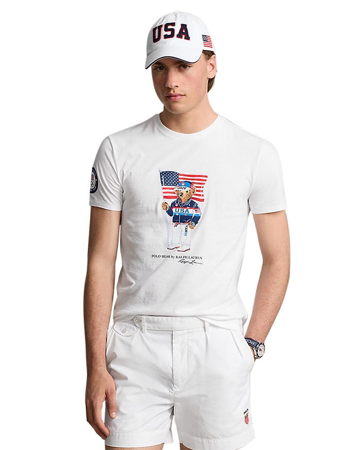 Polo Ralph Lauren Team USA Short Sleeve Polo Bear Tee | Bloomingdale's