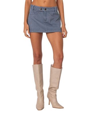 Edikted - Louisa Denim Mini Skirt