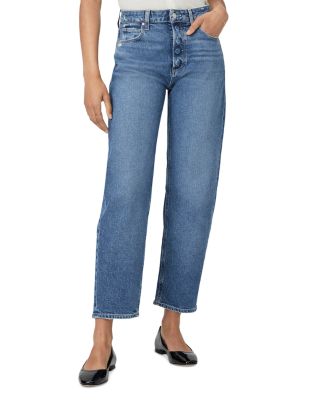 PAIGE - Alexis Covered Button High Rise Jeans in Le Club